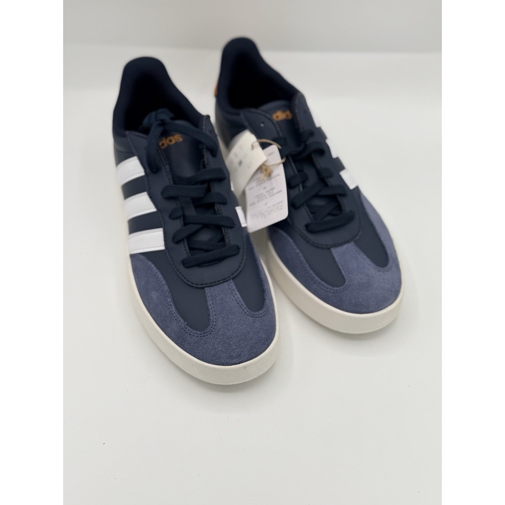 adidas Barreda Men's Colorblock Lace-Up Sneakers Blue/White/Brown US 10.5